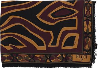 Pucci Zijden sjaal met een mix van prints - Dames - Zijden sjaals - Veelkleurig - ONE Size - Accessoires
