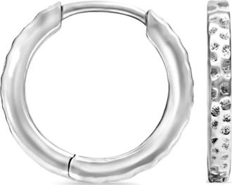 Dower & Hall Orecchini a cerchio Nomad - Argento