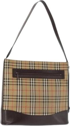 Burberry Pre-owned Schoudertas - Dames - Vintage Schoudertas - Beige - ONE Size - Vintage
