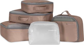 Travelers Choice 5-Piece Packing Cube Set in Beige at Nordstrom Rack
