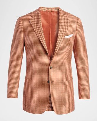 Kiton Men & apos;s Cashmere, Wool and Silk Woven Sport Coat