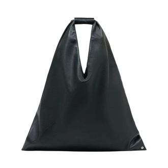 Maison Margiela Klassieke Japanse schoudertas - Dames - Tassen - Zwart - Maat: ONE Size Katoen