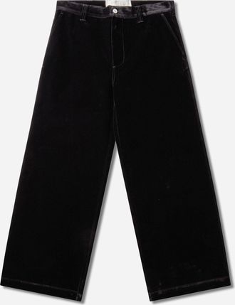 ERL Flocked Denim Chino Pants Black