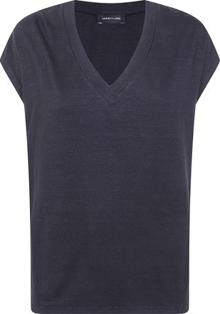 Anneclaire Short Sleeves V Neck Sweater
