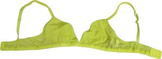 Dolce & Gabbana Womens Yellow Green Nylon Soft Cup Brassiere Underwear 08+pa Clothing