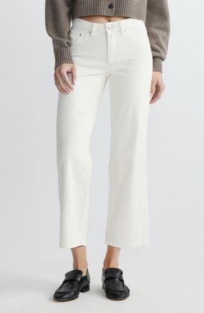 DL1961 Pippa Refined Wide Leg Ankle Jeans in White at Nordstrom, Size 26