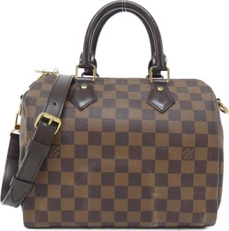 Louis Vuitton Ebene Coated Canvas Boston Bag (Pre-Owned)