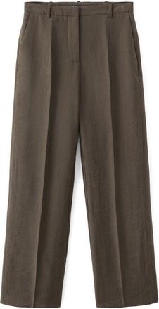 Mango Lyocell Blend Pants in Chocolate at Nordstrom, Size 10