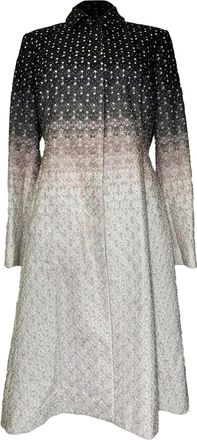 Missoni Gradient Patterned Flared Coat in Multicolor Rayon