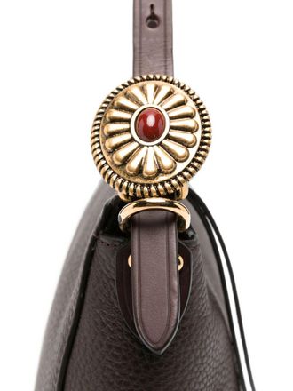 Etro Pebbled Leather Shoulder Bag - Black