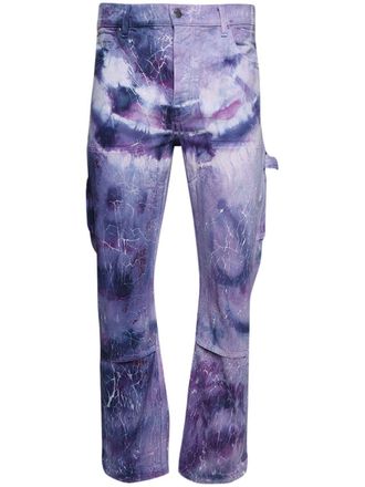 Amiri Jeans con fantasia tie-dye - Viola