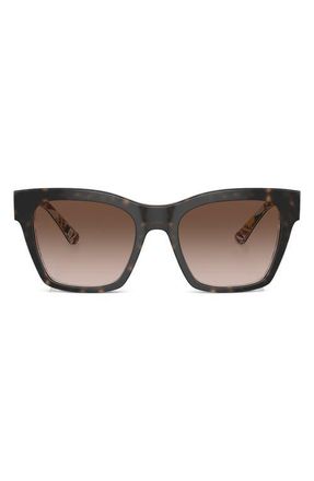 Dolce & Gabbana 53mm Gradient Cat Eye Sunglasses in Brown Grad at Nordstrom