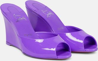 Christian Louboutin Me Dolly Zeppa patent leather mules