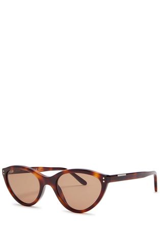 Toteme Cat-eye Sunglasses - Brown Havana - One Size