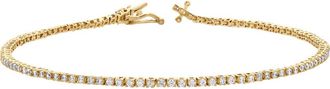 LuvMyJewelry Enora 1 Ct 10K Gold Lab Grown Diamond Tennis Bracelet in 10K Yellow Gold at Nordstrom, Size 7