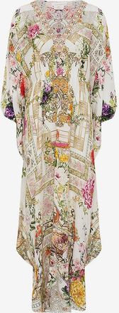 Camilla Langer Seidenkaftan Gathered Waist Egyptian Rose