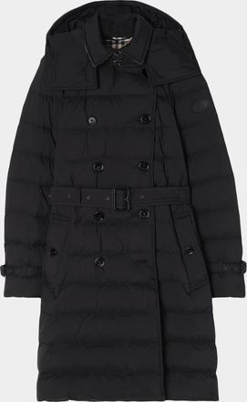 Burberry Audley Mid-Length Nylon Puffer Coat