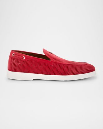 Giuseppe Zanotti Men & apos;s Berth 10 Perforated Leather Loafers