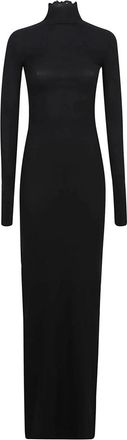 Balenciaga Zwarte Cover Jurk - Dames - Maxi kleedjes - Zwart - M - Kleedjes