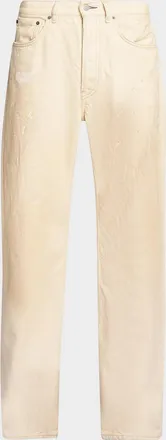 Acne Studios Men & apos;s Trafalgar Bleach-Splatter Straight-Leg Jeans