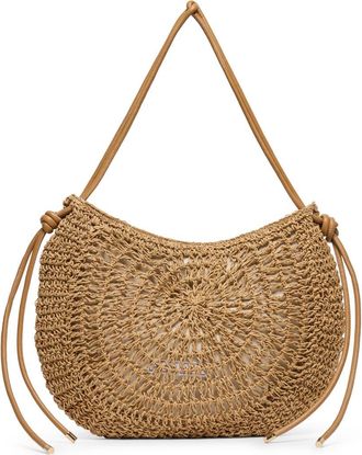 Dolce Vita Freya Raffia Shoulder Bag in Natural at Nordstrom