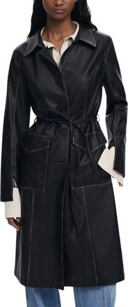 Desigual Zwarte Damesjas Statementstuk - Dames - Jas met riem - Zwart - XL - Jassen