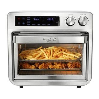 MegaChef Digital Electric Multi-Function Air Fryer and Counter Top Oven in Grey at Nordstrom