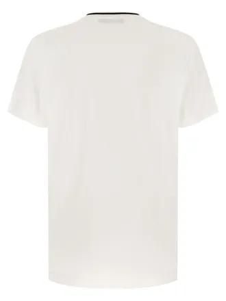 Dolce & Gabbana Logo-Patch Cotton Jersey T-shirt - White