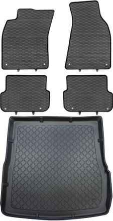 OEM Juego De Alfombrillas De Goma Para Coche Y Maletero Para Audi A6 C6 Kombi (de Junio De 2006 A 2011)