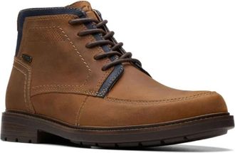 Clarks Un Shire HI WP 26174656 Mens Tan Leather Chukka Ankle Boots LIQ704