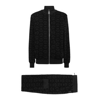 Philipp Plein Heren, Jumpsuits & Playsuits, Zwart, Maat: 4XL Katoen