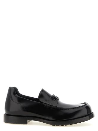Balenciaga Black Calfskin Slip-On Mens Loafers