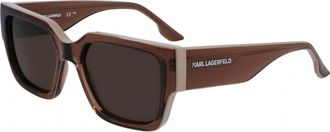 Karl Lagerfeld Womens KL6142S 55 246 Sunglasses - Brown - One Size