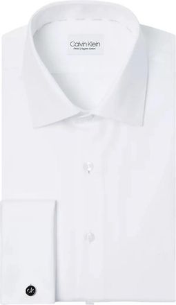 Calvin Klein Overhemd - Heren - Zakelijke Overhemden - Wit - 4XL - Overhemden