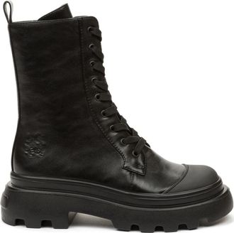 Betsy Casual Enkelbootjes met Veters - Dames - Veterlaarzen - Zwart - 38 EU - Schoenen