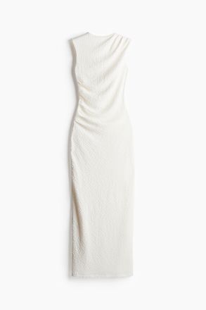 H&M Drapiertes Bodycon-Kleid - White