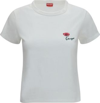 Kenzo White Logo Crew Neck T-Shirt