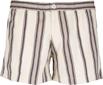 Marrakshi Life striped elasticated-waist shorts - women - Fabric - S - White