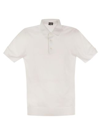 Kiton Short Sleeved Cotton Polo Shirt