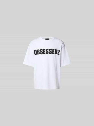 Dsquared2 T-Shirt mit Label-Print in Weiss, Gr&ouml;&szlig;e S