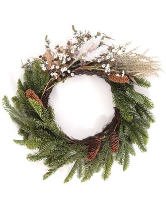 Safavieh Faux 21In Pine & Olive Leaf Wreath