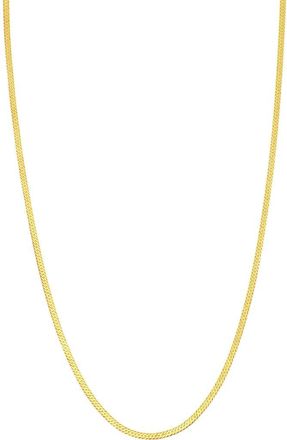Bony Levy 14K Gold Herringbone Necklace in Yellow Gold at Nordstrom, Size 18 In