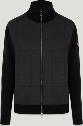 Belstaff Cardigan Con Zip Kelbrook Uomo Lana Merino Nero 2xl