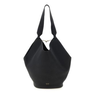 Khaite Shoulder Bags, female, Black, ONE SIZE, Lotus Small Tote