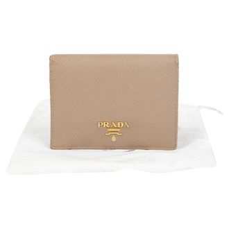 Prada Metal Logo Wallet