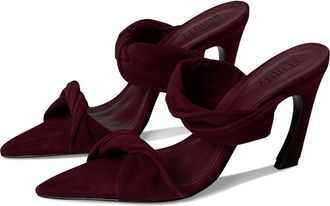 Schutz Meline Mule Womens Sandals Vino : 6 M, Suede