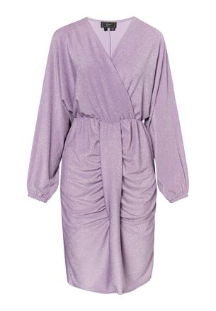 Faina Avondjurk met glanzend garen Dames lila