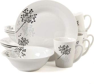 Gibson Netherwood 12-Piece Dinnerware Set in White at Nordstrom