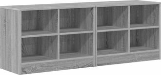 vidaXL Mueble Cama Con Estante 2 Uds. Sonoma Gris 66 X 33 X 48 Cm Vidaxl