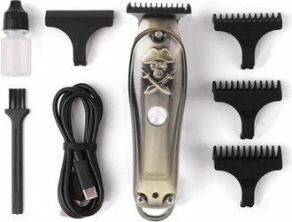 Trade Shop Trade Shop - Taglia Capelli Ricaricabile Rasoio Elettrico Regola Barba 3 Pettini Usb Q-tf52